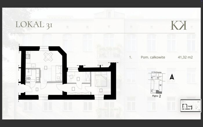 Mieszkanie 54 m², 2 pokoje - zdjęcie 10