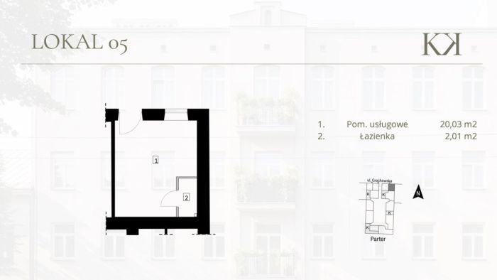 Lokal użytkowy 22 m² - zdjęcie 2